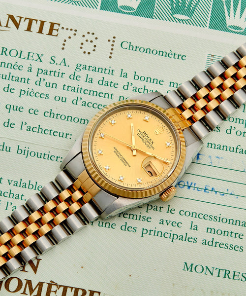 1991 Rolex Oyster Perpetual Datejust 2-Tone Diamond Jubilee Watch