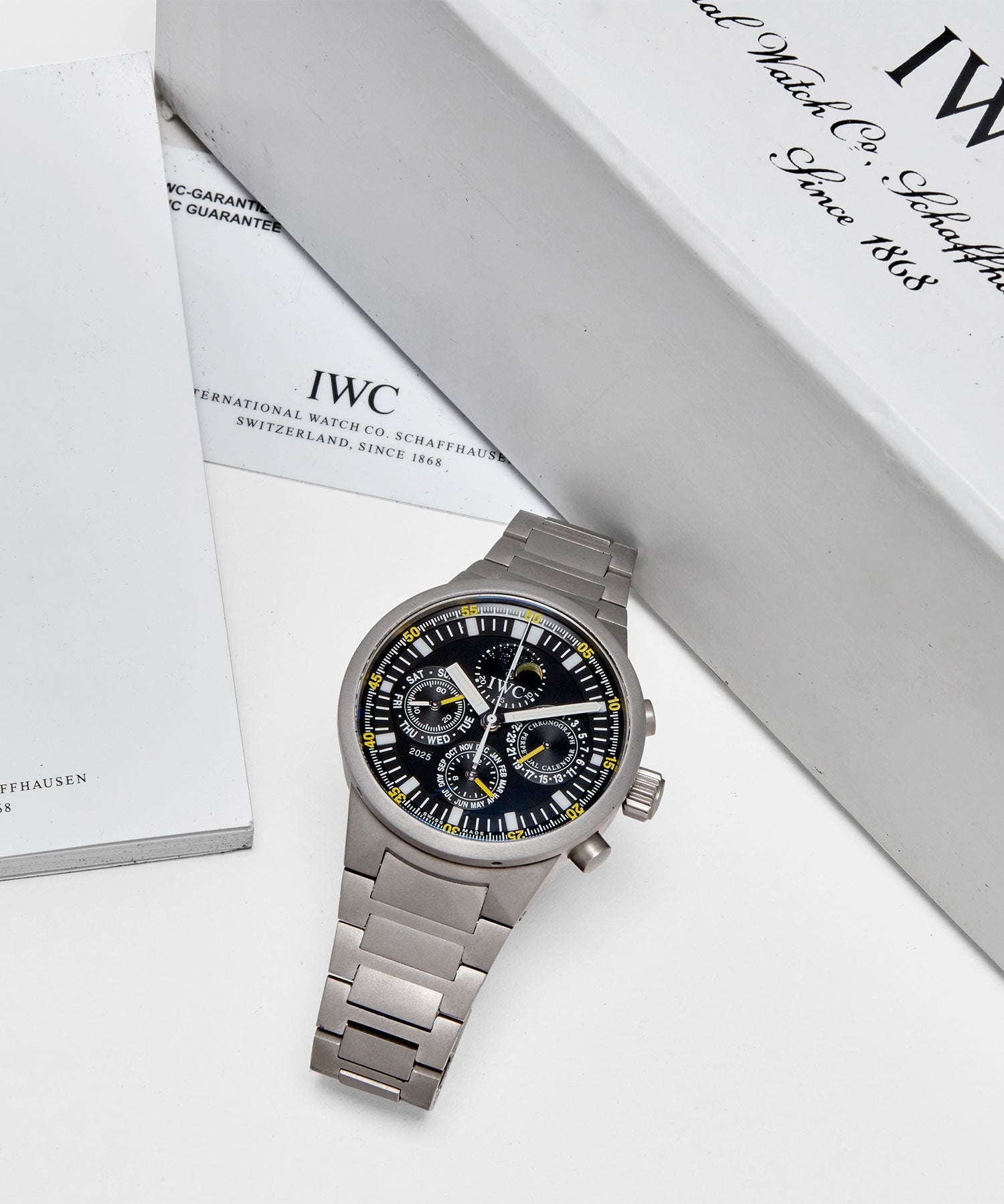 2004 IWC Perpetual Calendar Titanium Chronograph Watch