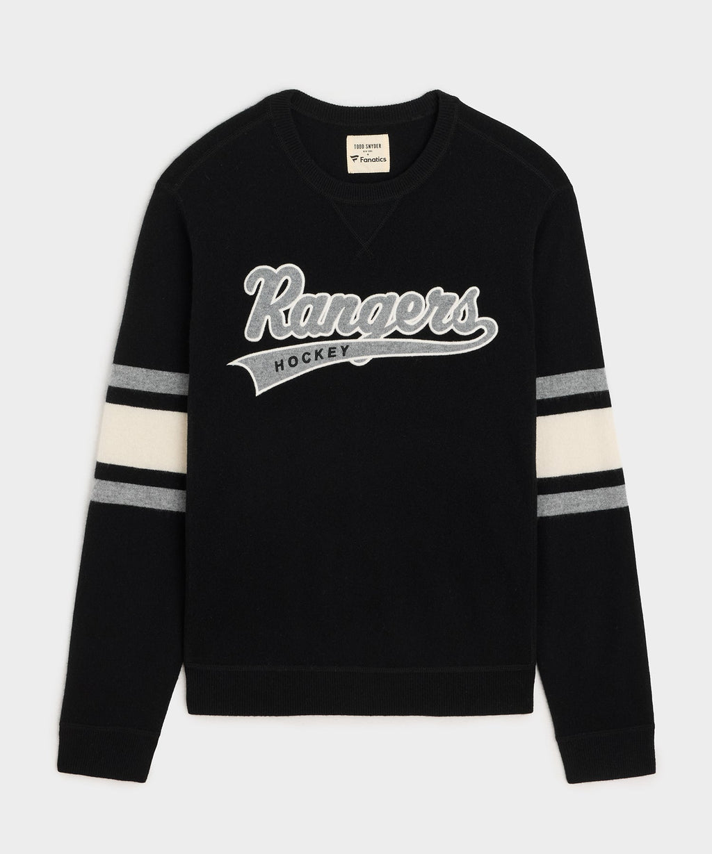 Todd Snyder by Fanatics for NHL New York Rangers Cashmere Crewneck
