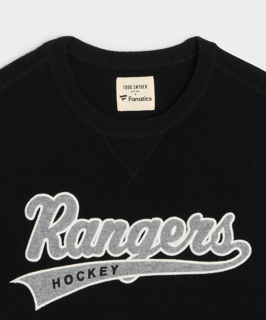 Todd Snyder by Fanatics for NHL New York Rangers Cashmere Crewneck