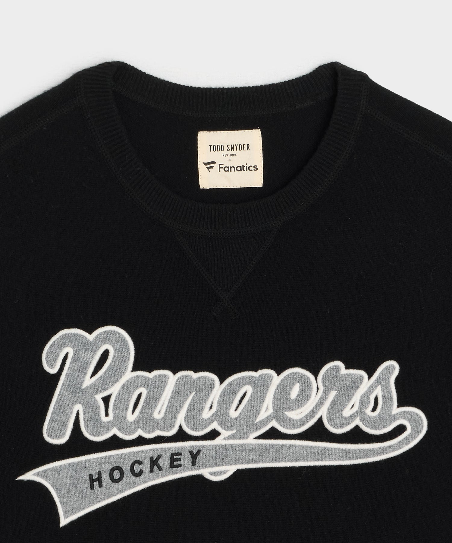 Todd Snyder by Fanatics for NHL New York Rangers Cashmere Crewneck