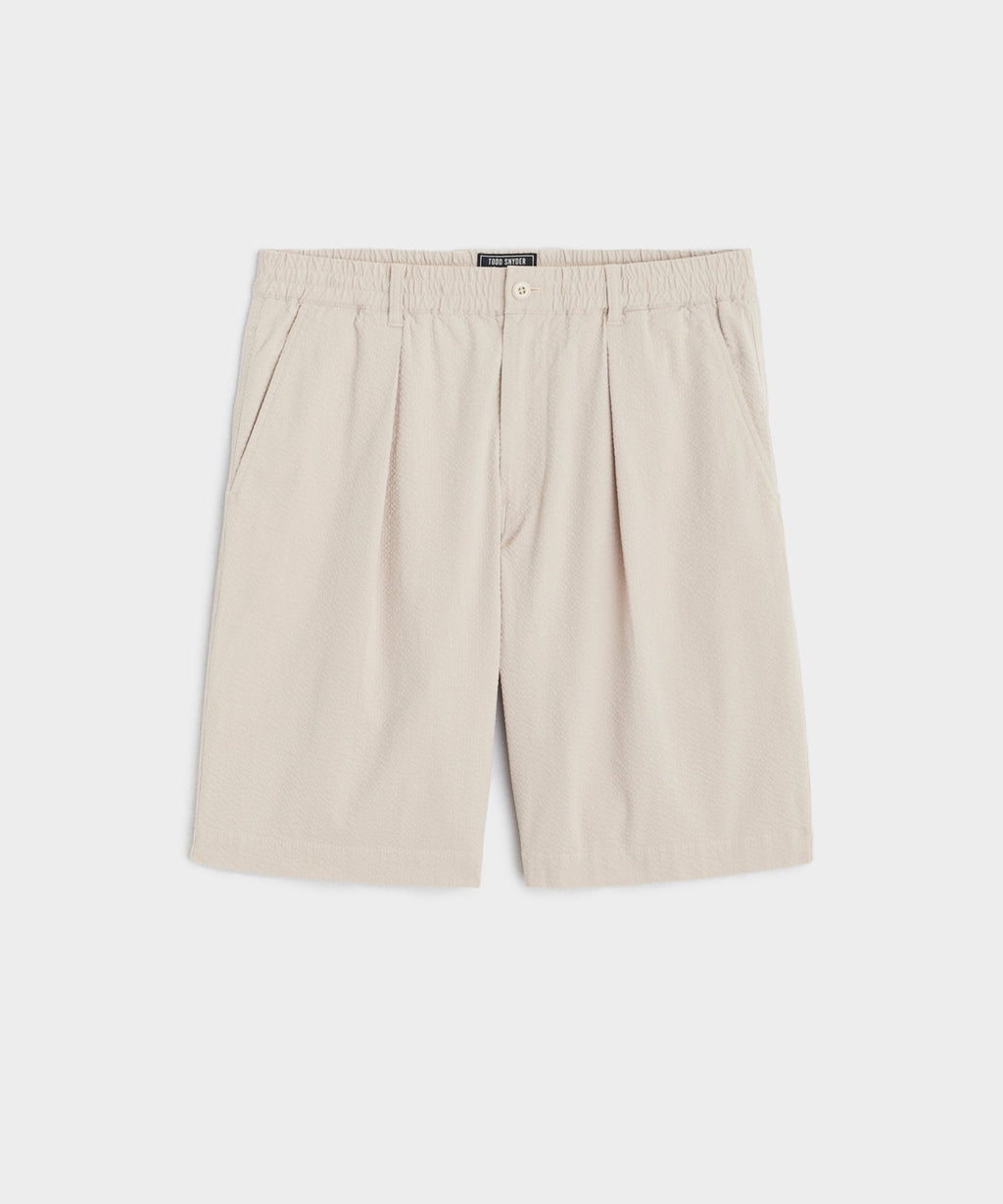 10" Relaxed Seersucker Short