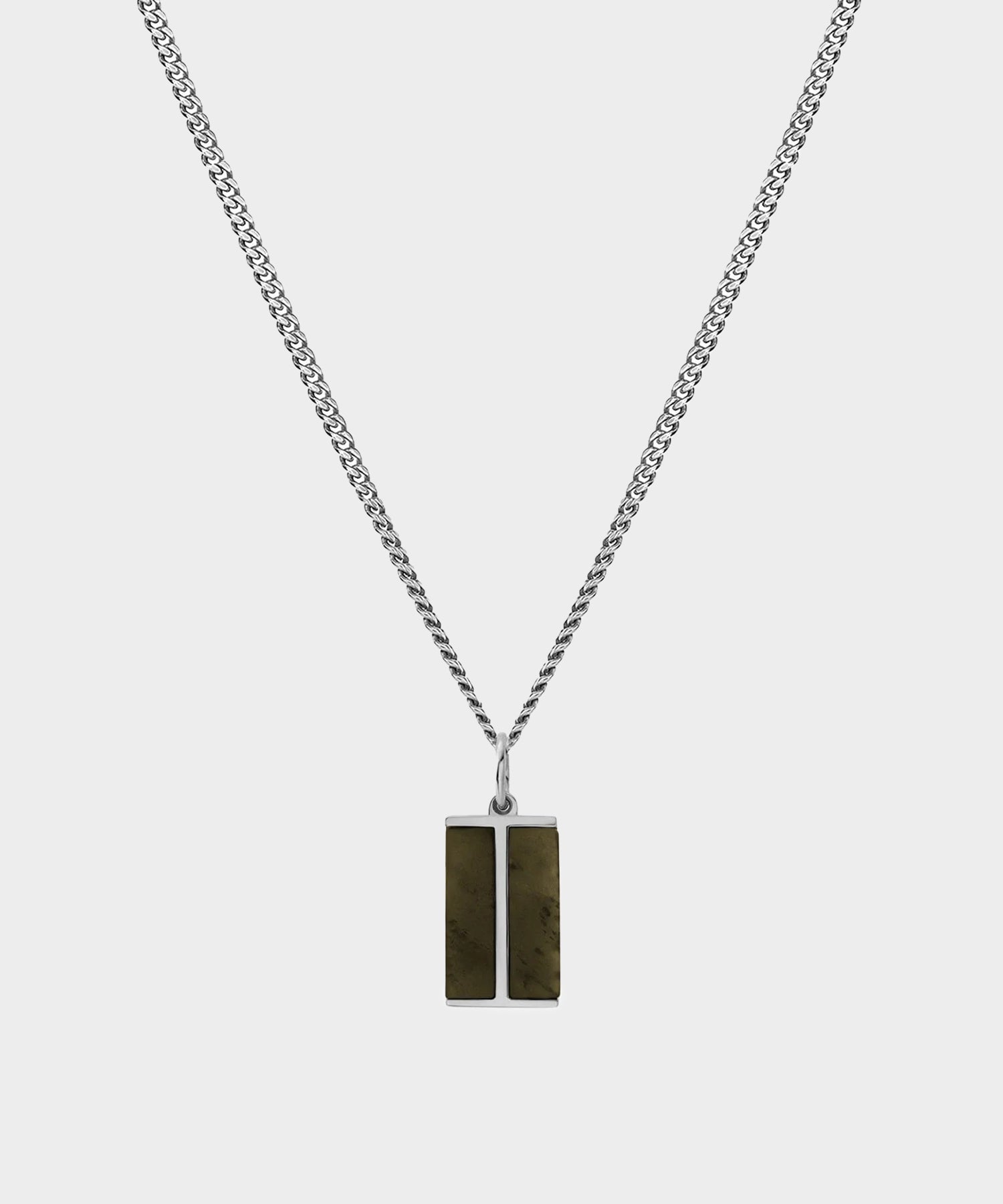 Miansai Sterling Silver Duo Jasper Necklace