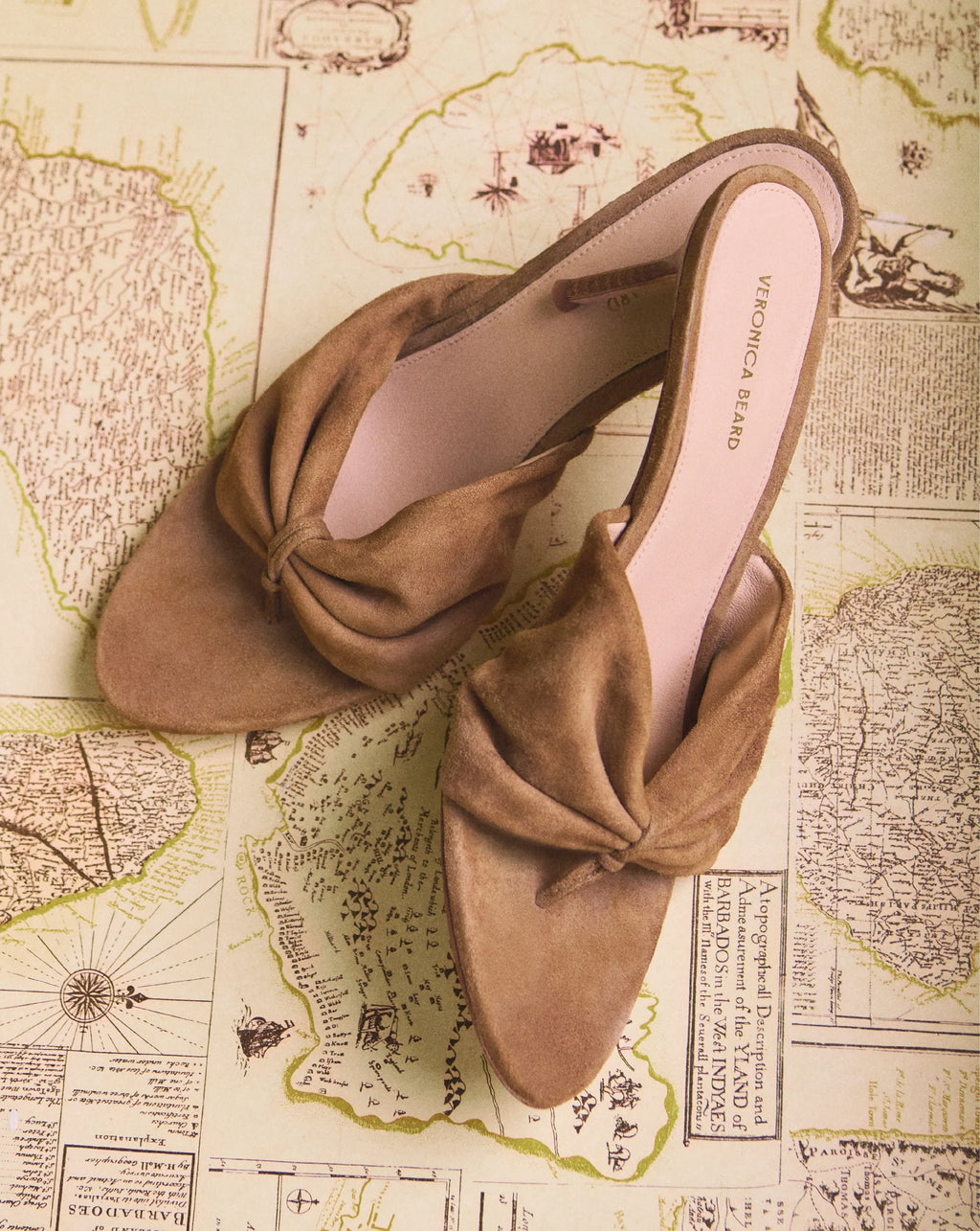 Tullia Suede Mid-Heel Sandal