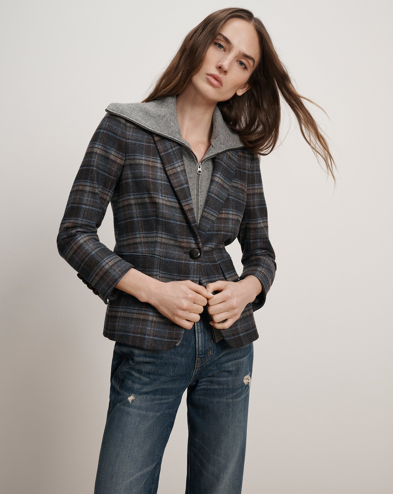 Beach Merino Wool-Cashmere Dickey