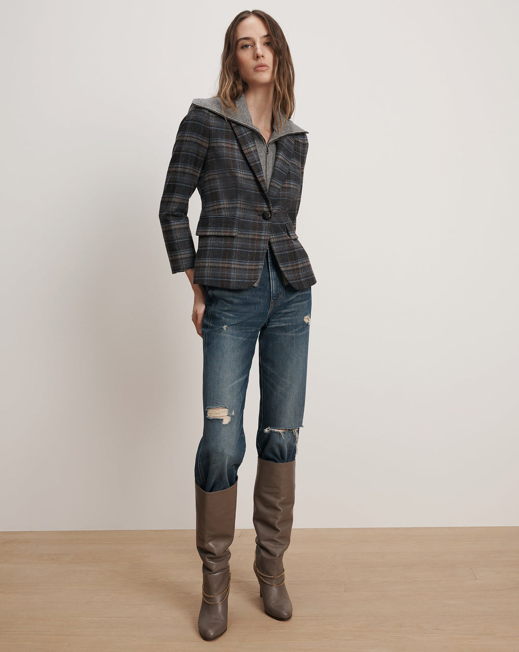 Beach Merino Wool-Cashmere Dickey