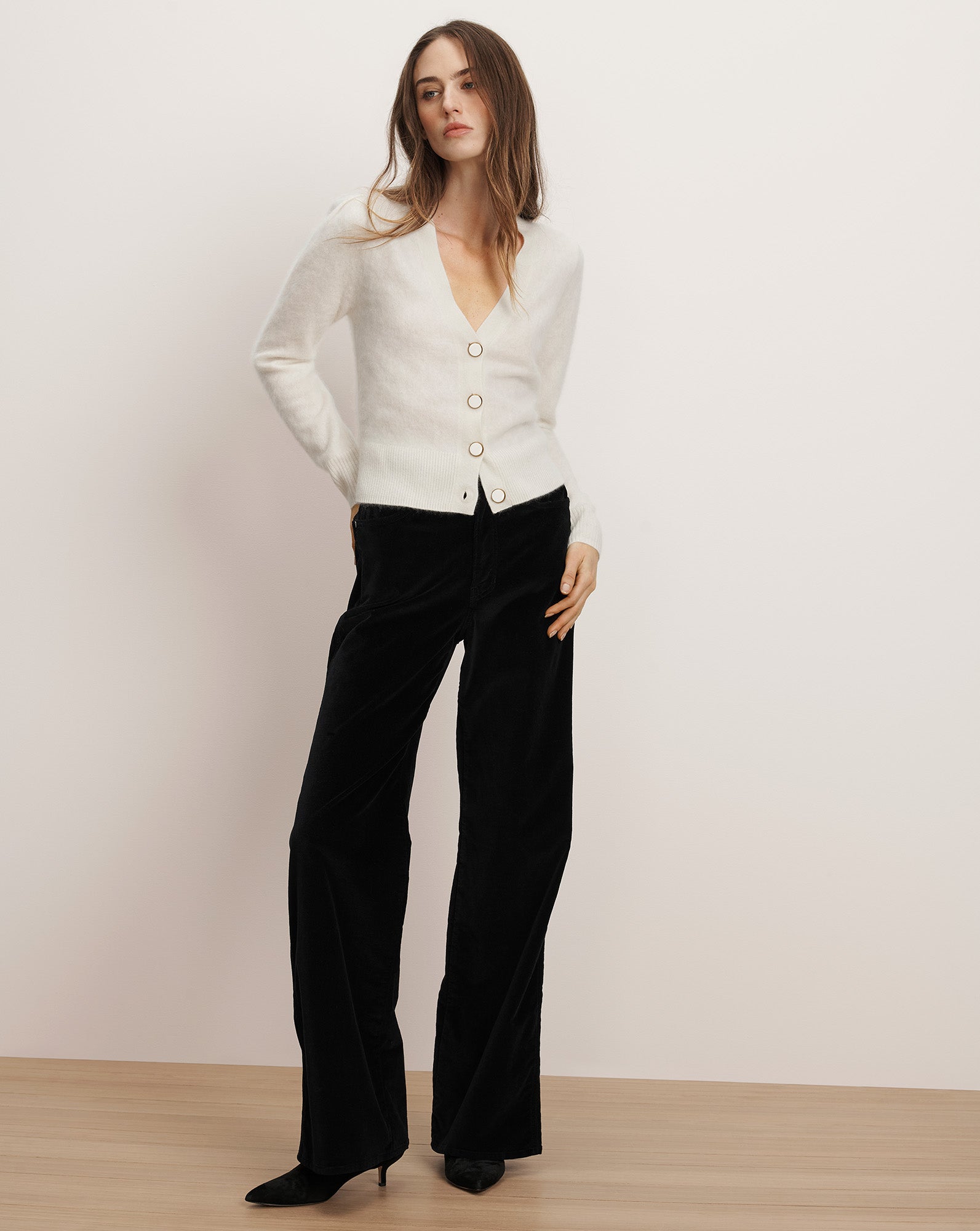 Solene Brushed Cashmere Cardigan