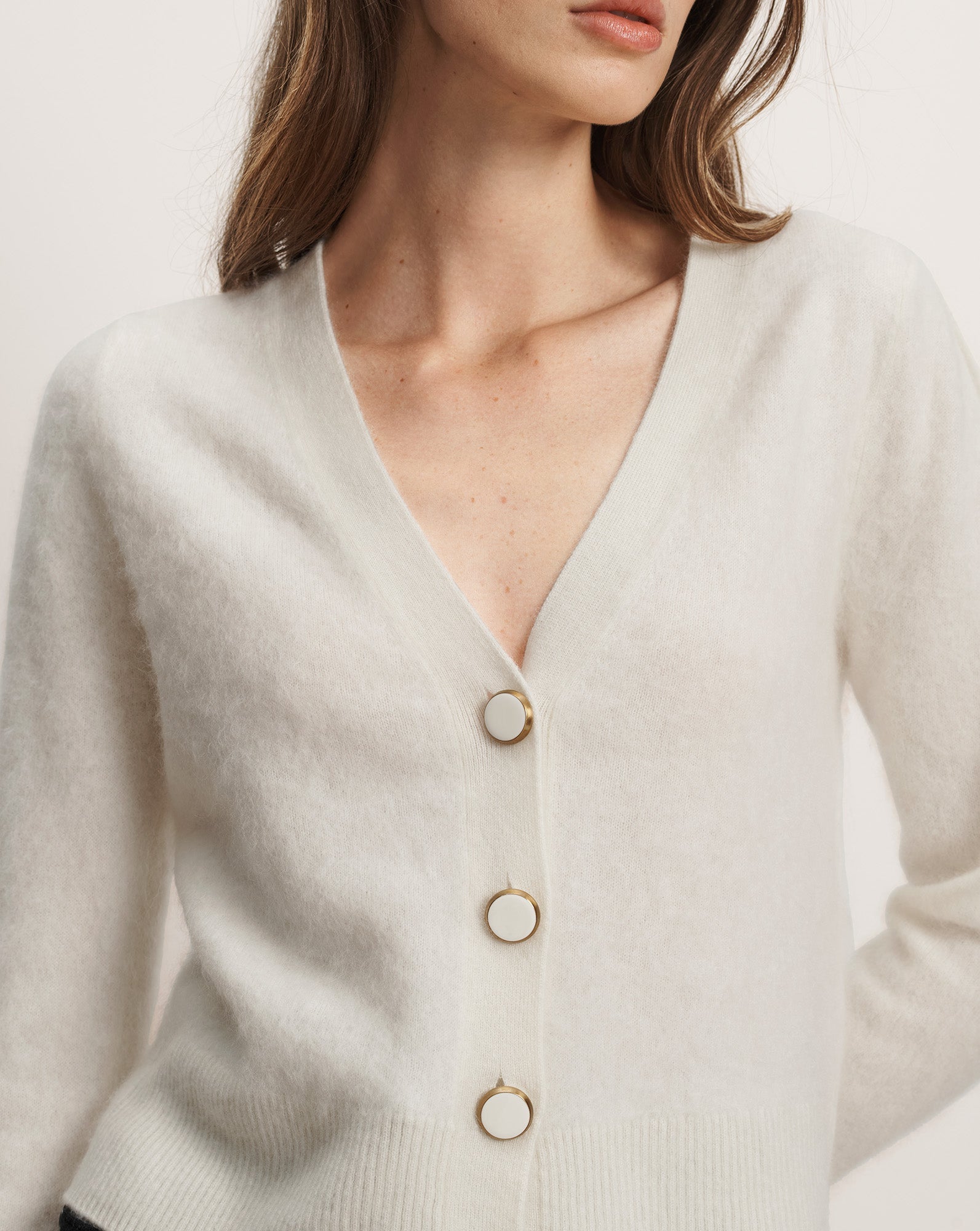 Solene Brushed Cashmere Cardigan