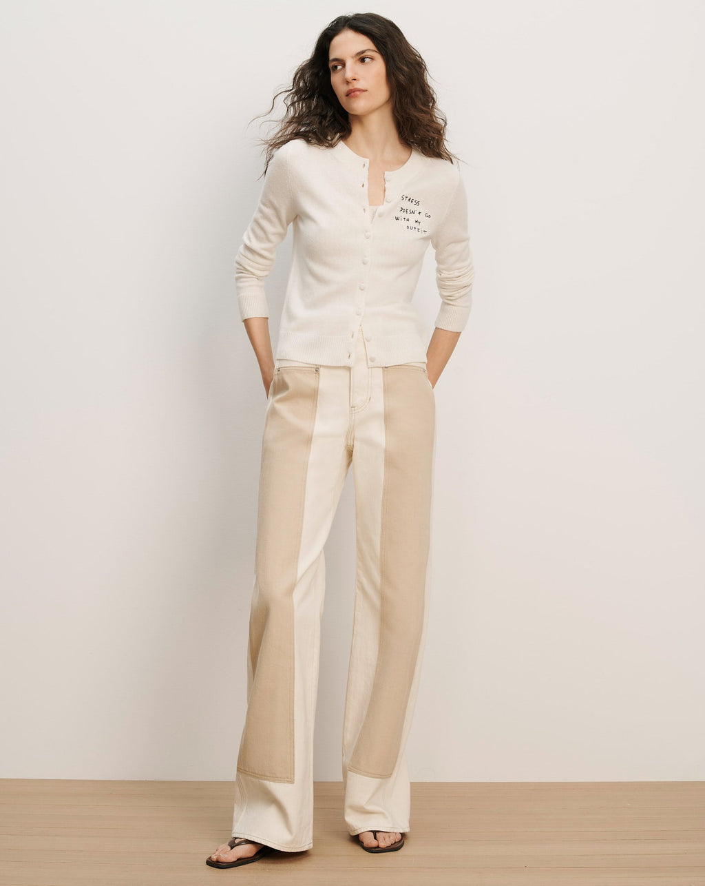 Daro Embroidered Cashmere Cardigan