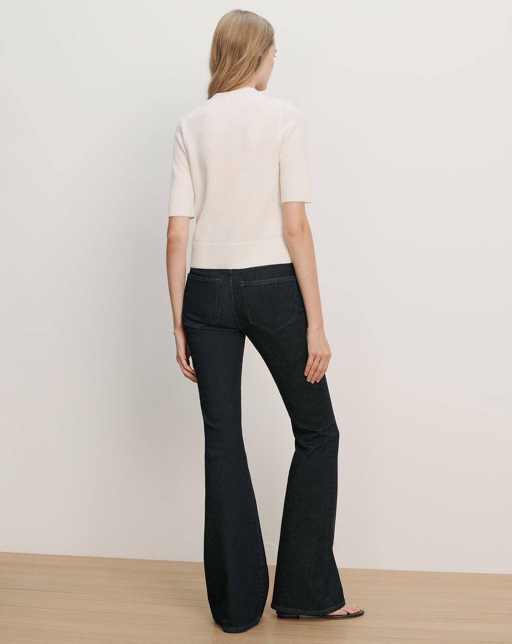 Solene Short-Sleeve Cashmere Cardigan
