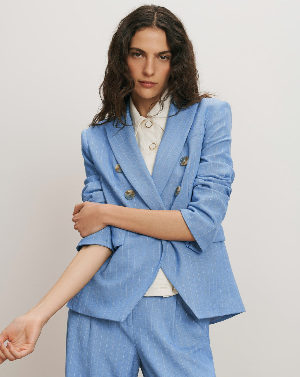 Slate Cotton Twill Dickey