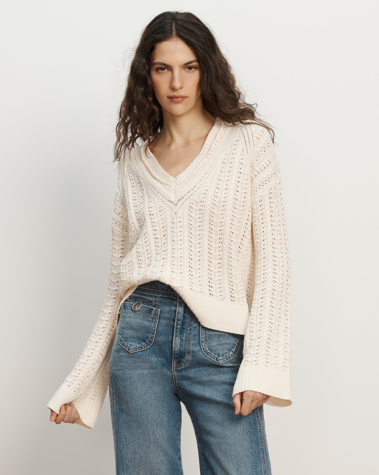 Deveraux Pointelle Sweater