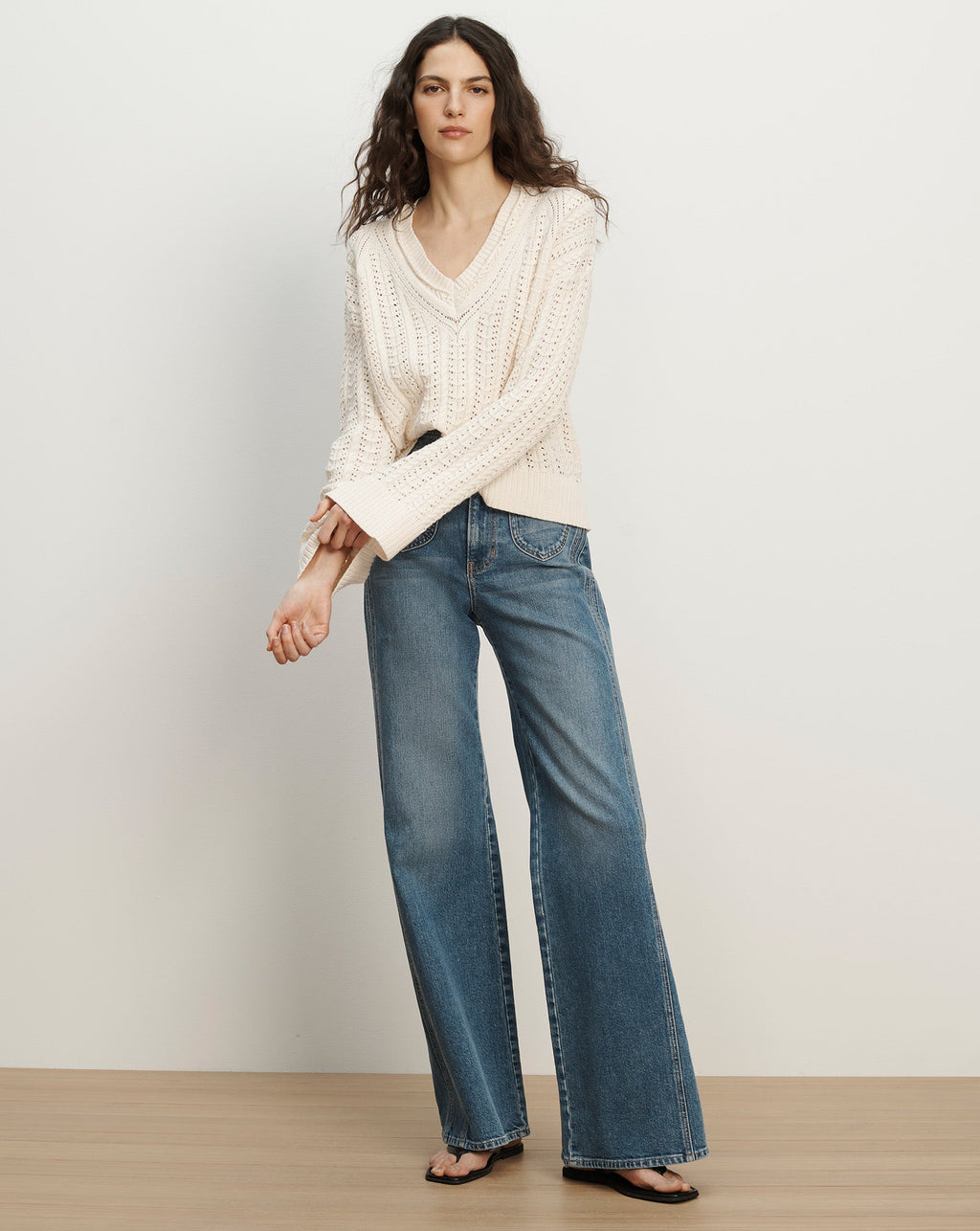 Deveraux Pointelle Sweater
