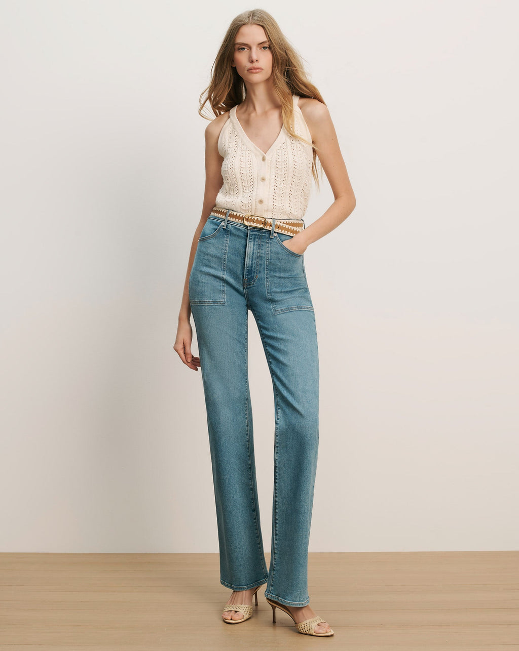 Leonora Pointelle Tank Top