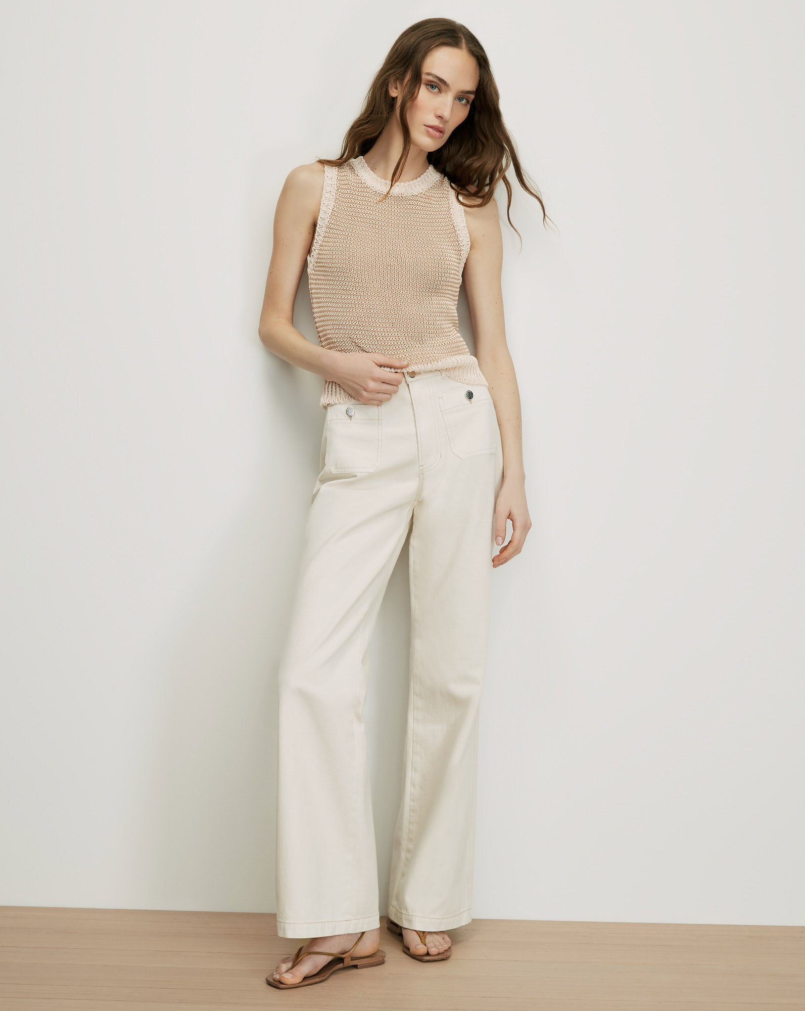 Jerrel Cropped Knit Tank Top