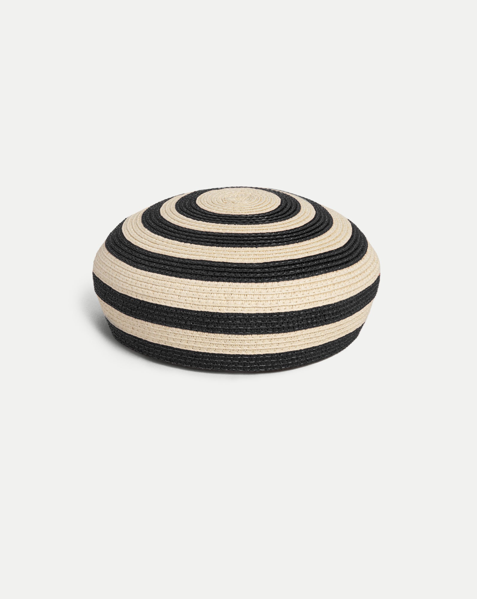 Le Jeanne Stripe Raffia Hat