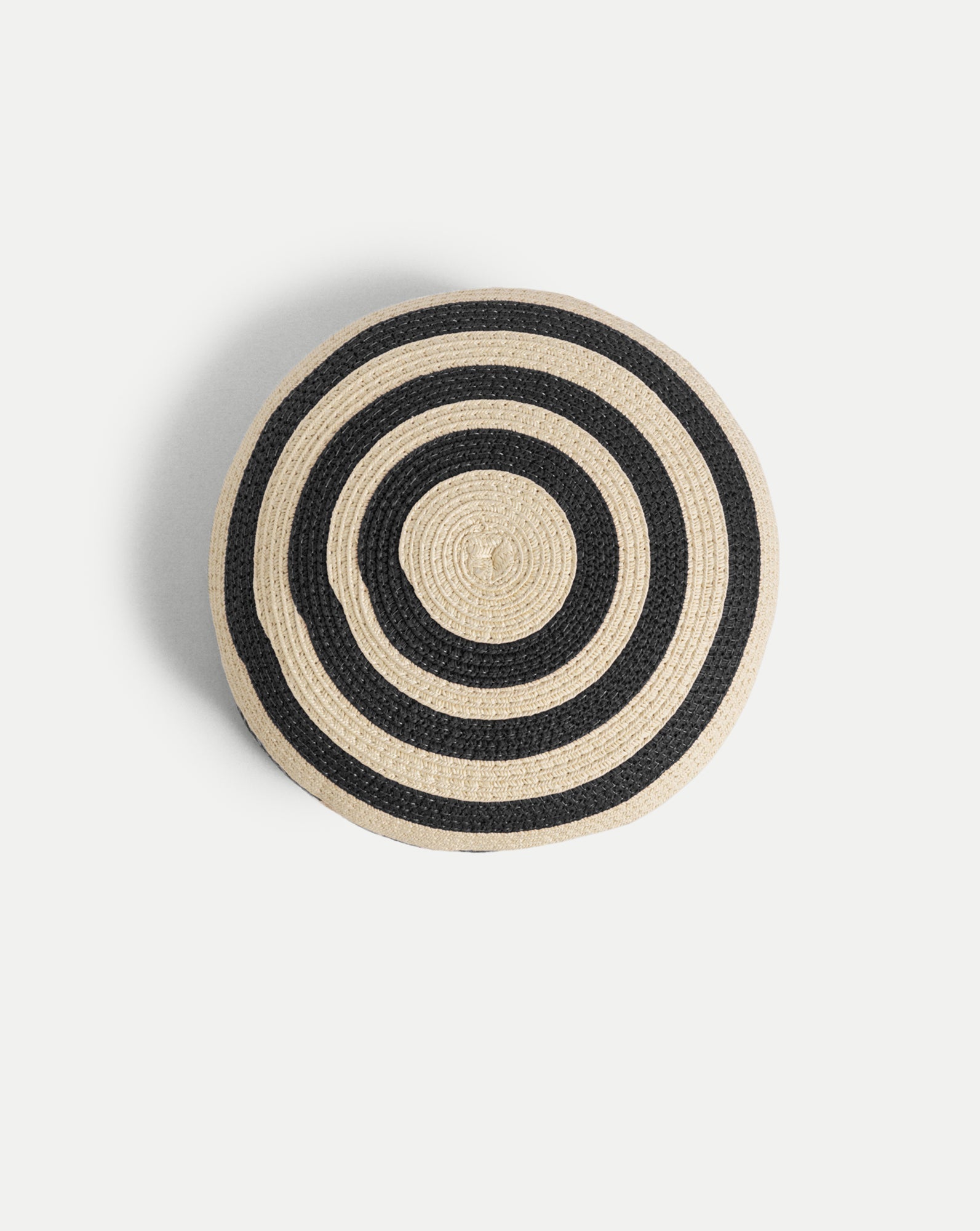 Le Jeanne Stripe Raffia Hat