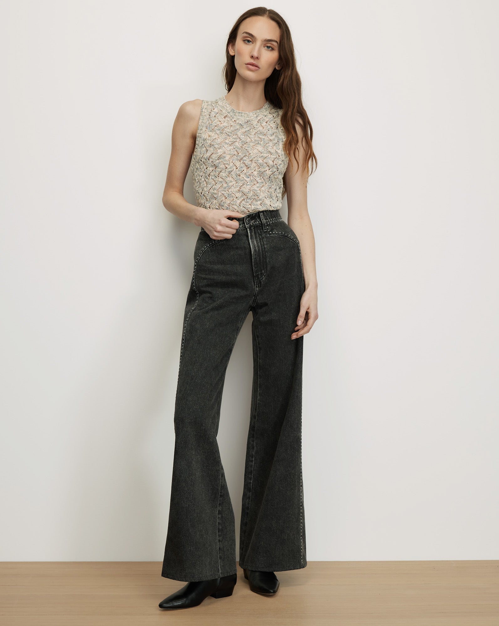 Jerrel Cropped Knit Tank Top