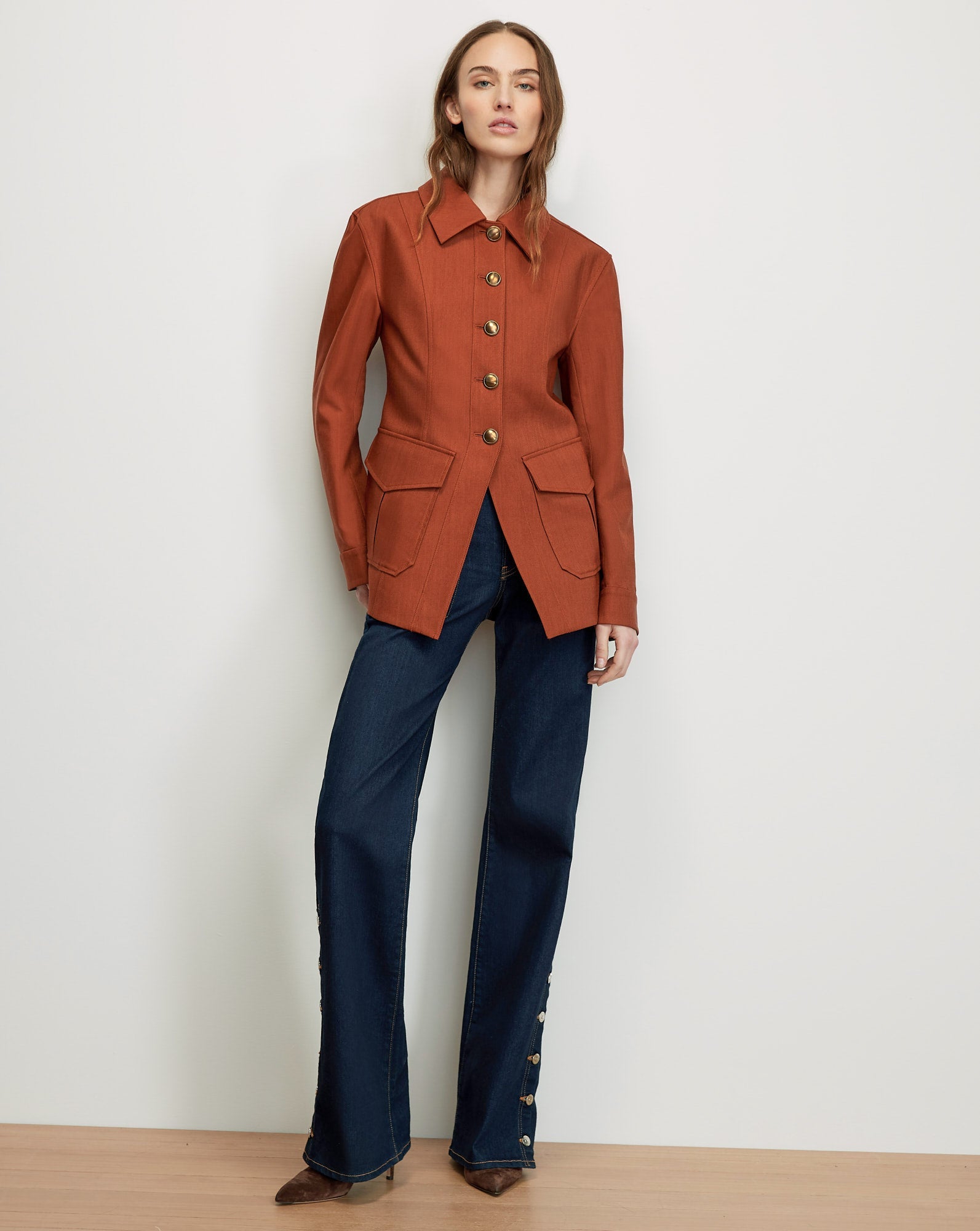 Laramie Removable-Collar Dickey Jacket