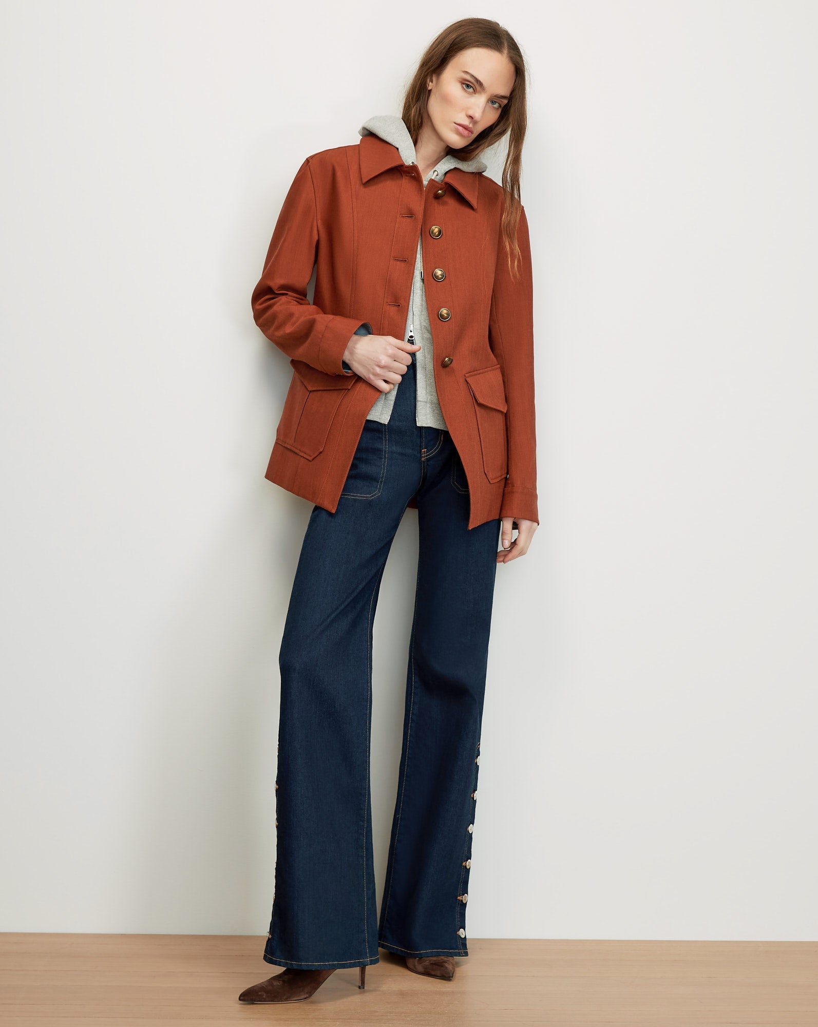 Laramie Removable-Collar Dickey Jacket