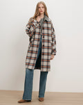 Laurent Removable-Collar Dickey Coat