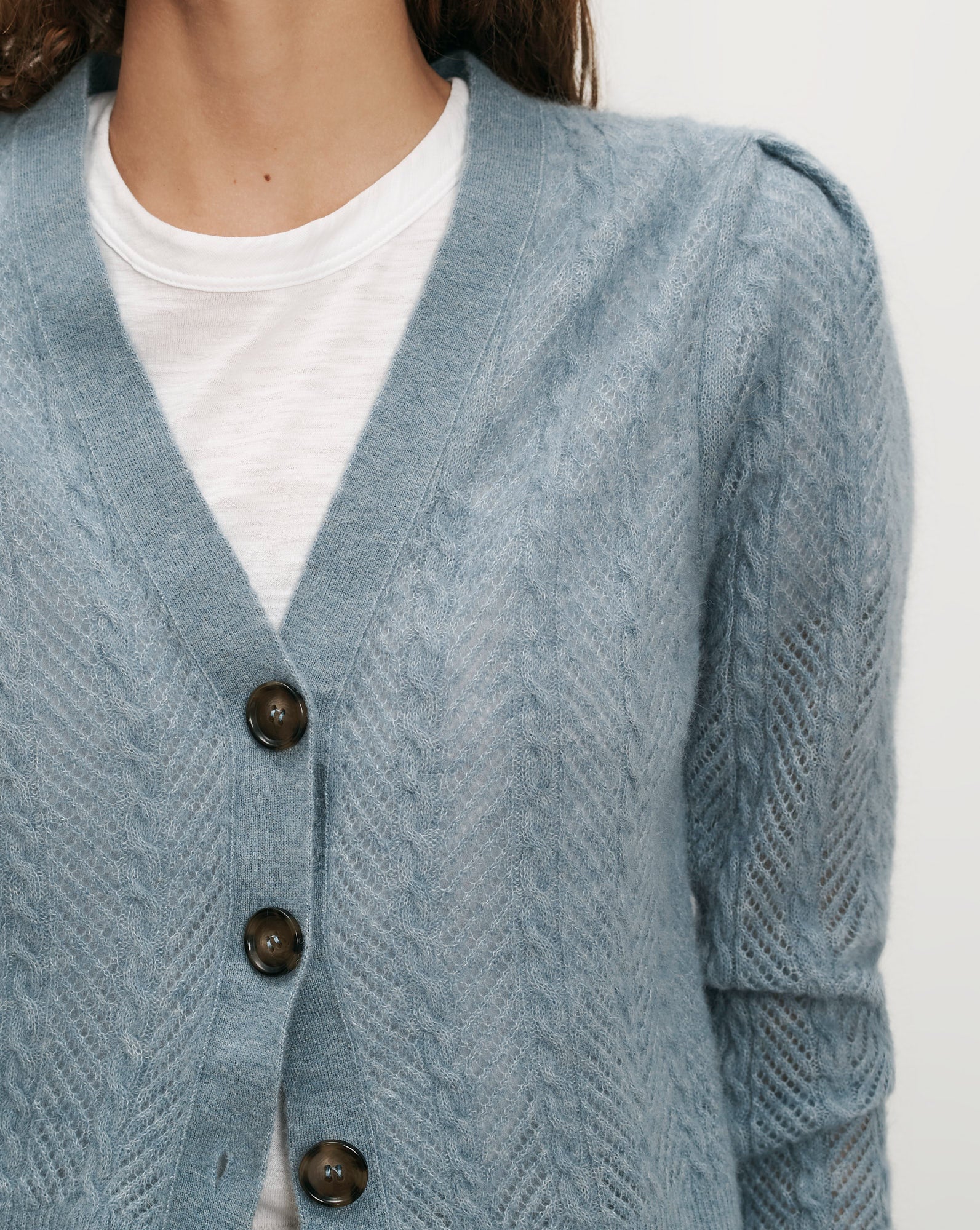 Solene Pointelle Cardigan