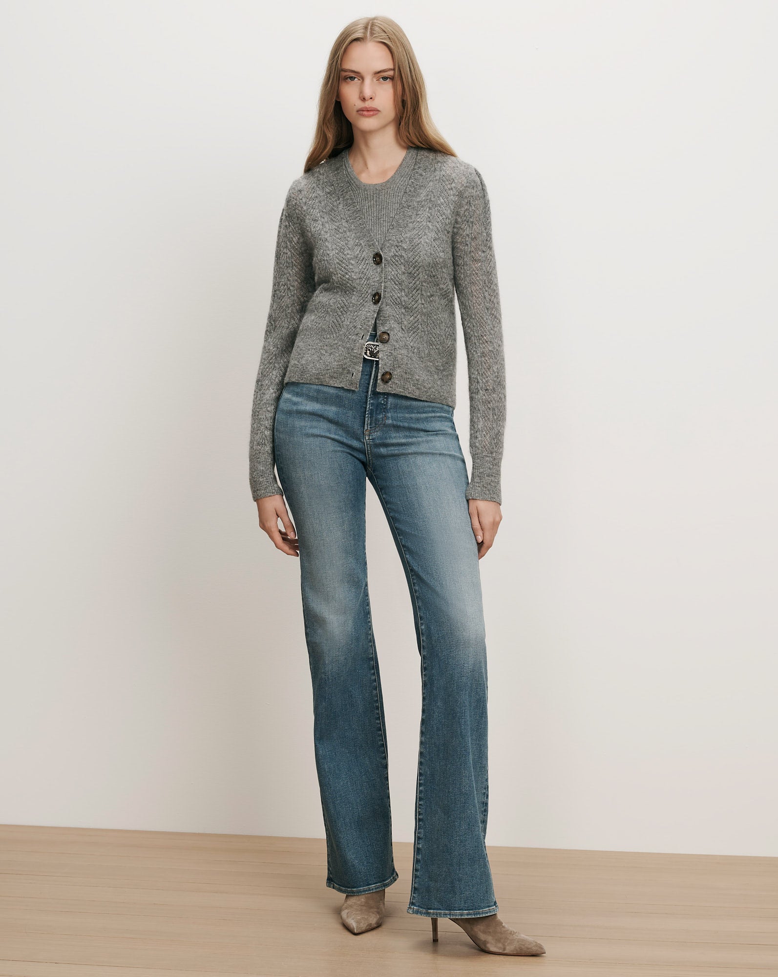 Solene Pointelle Cardigan