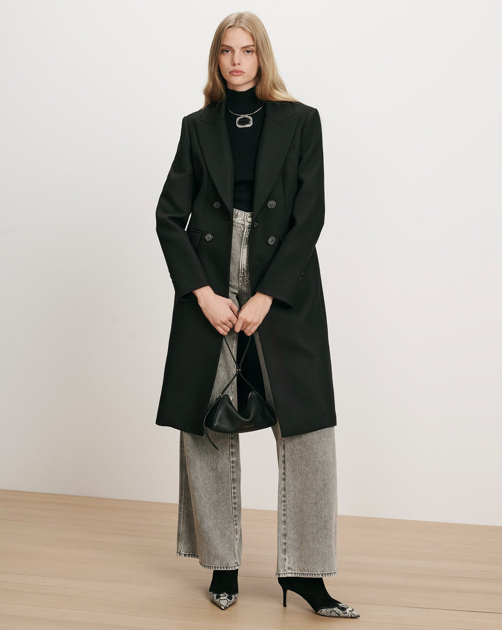 Stryder Double-Breasted Dickey Coat