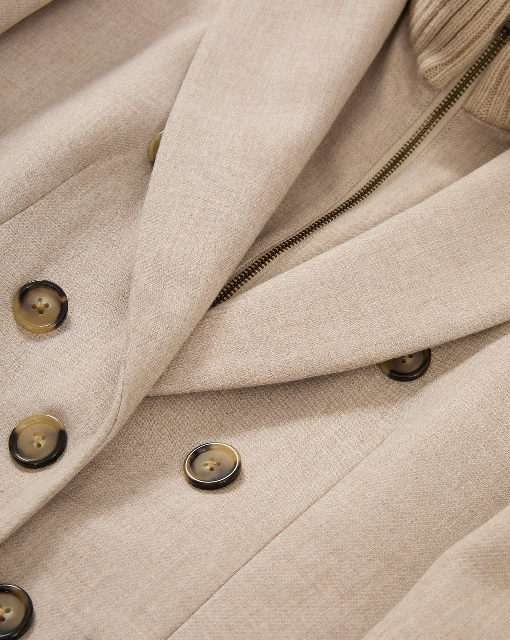 Stryder Double-Breasted Dickey Coat