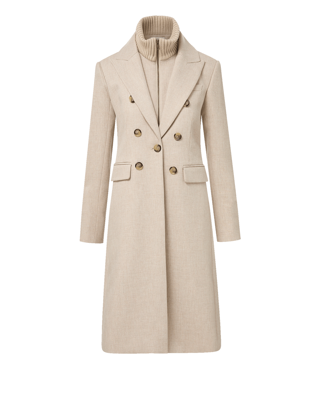 Stryder Double-Breasted Dickey Coat