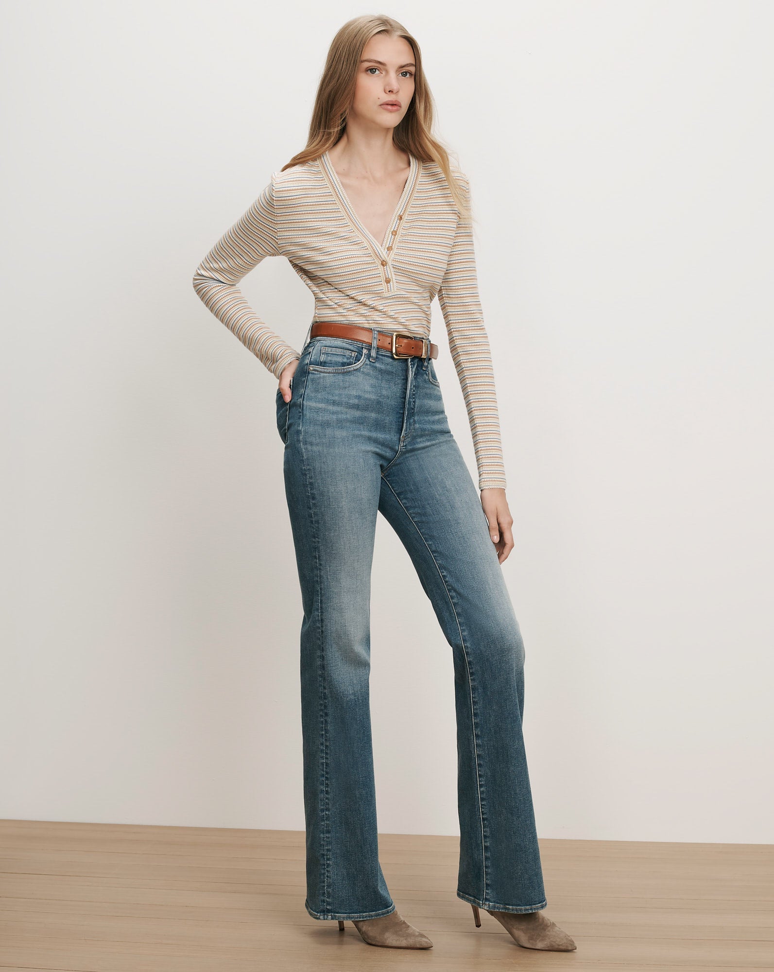 Crosbie Slim Wide-Leg Jean