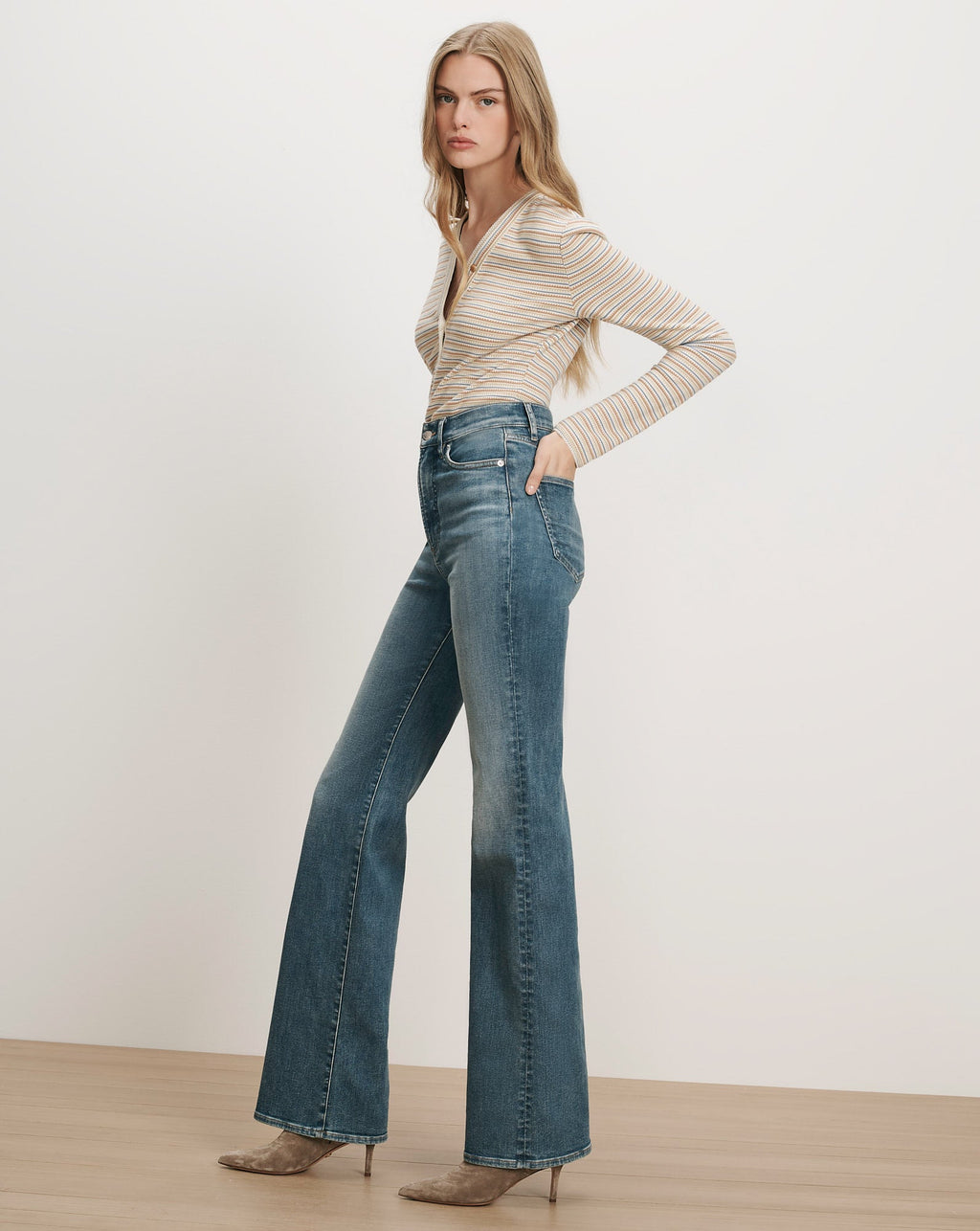 Crosbie Slim Wide-Leg Jean
