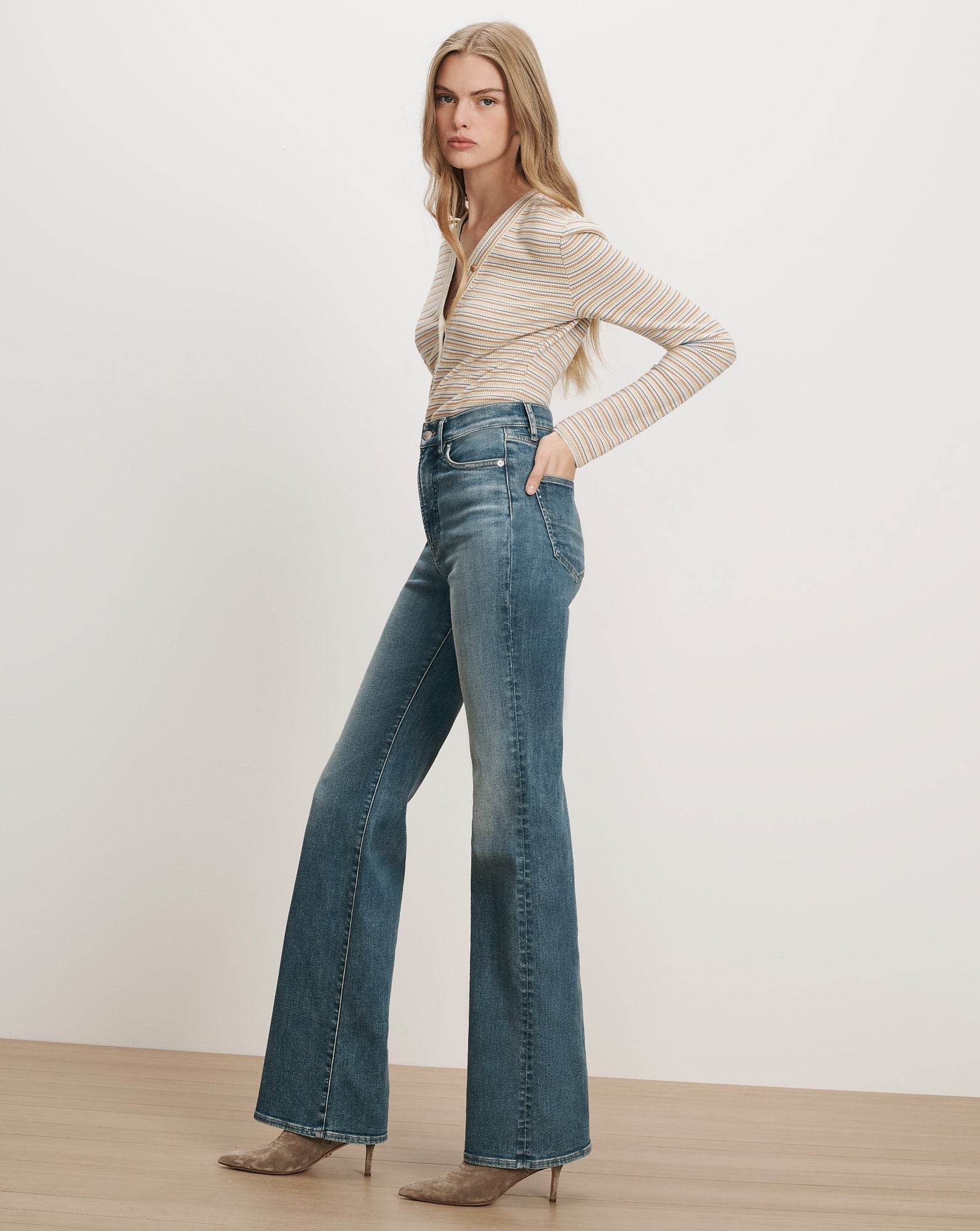 Crosbie Slim Wide-Leg Jean