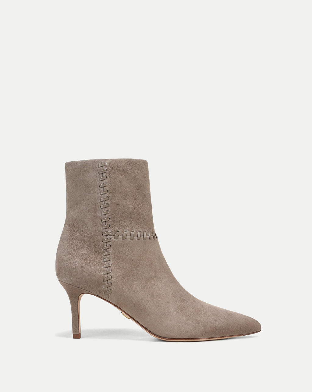Lisa Whipstitch Mid-Heel Ankle Boot