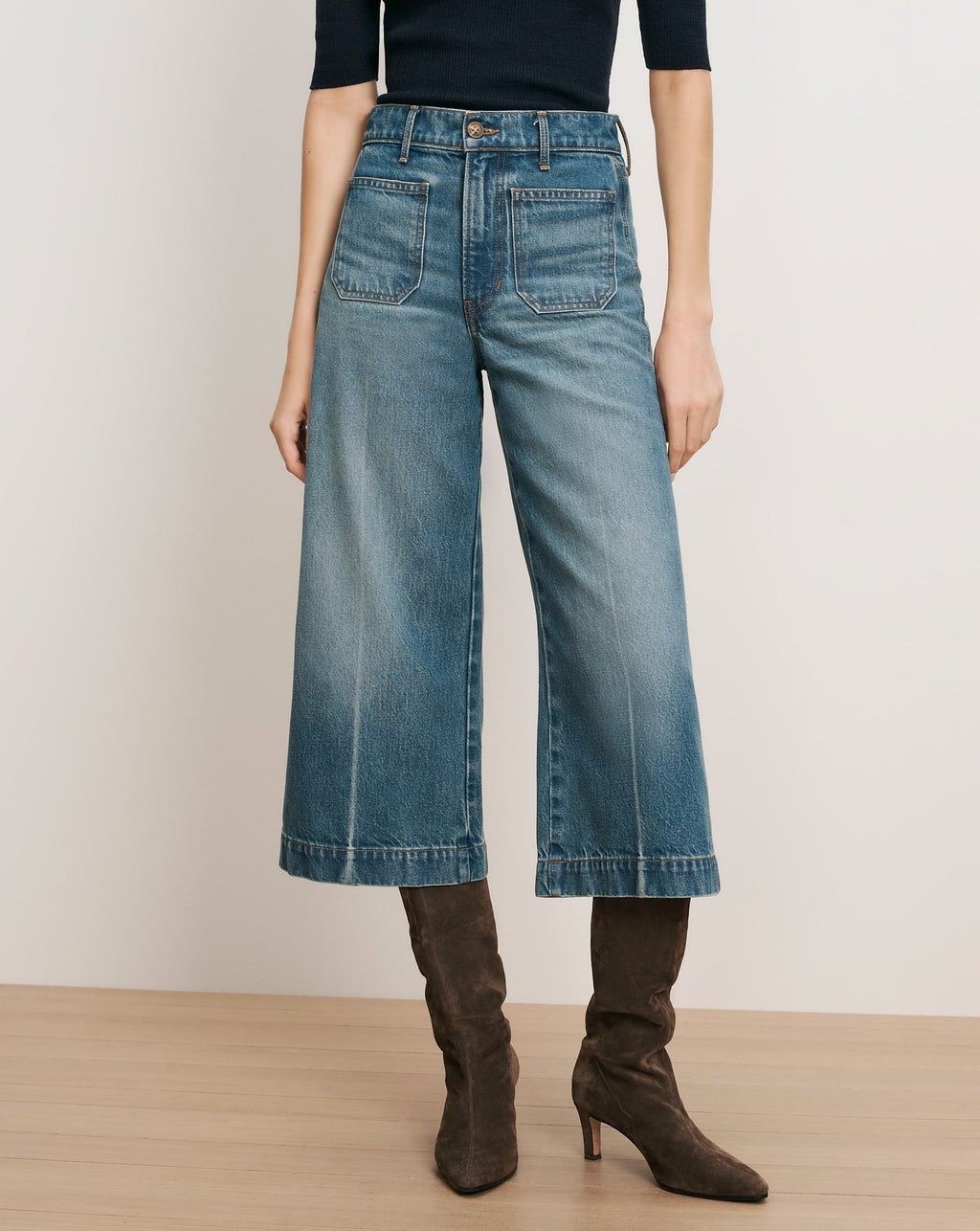 Marlowe Patch-Pocket Culotte