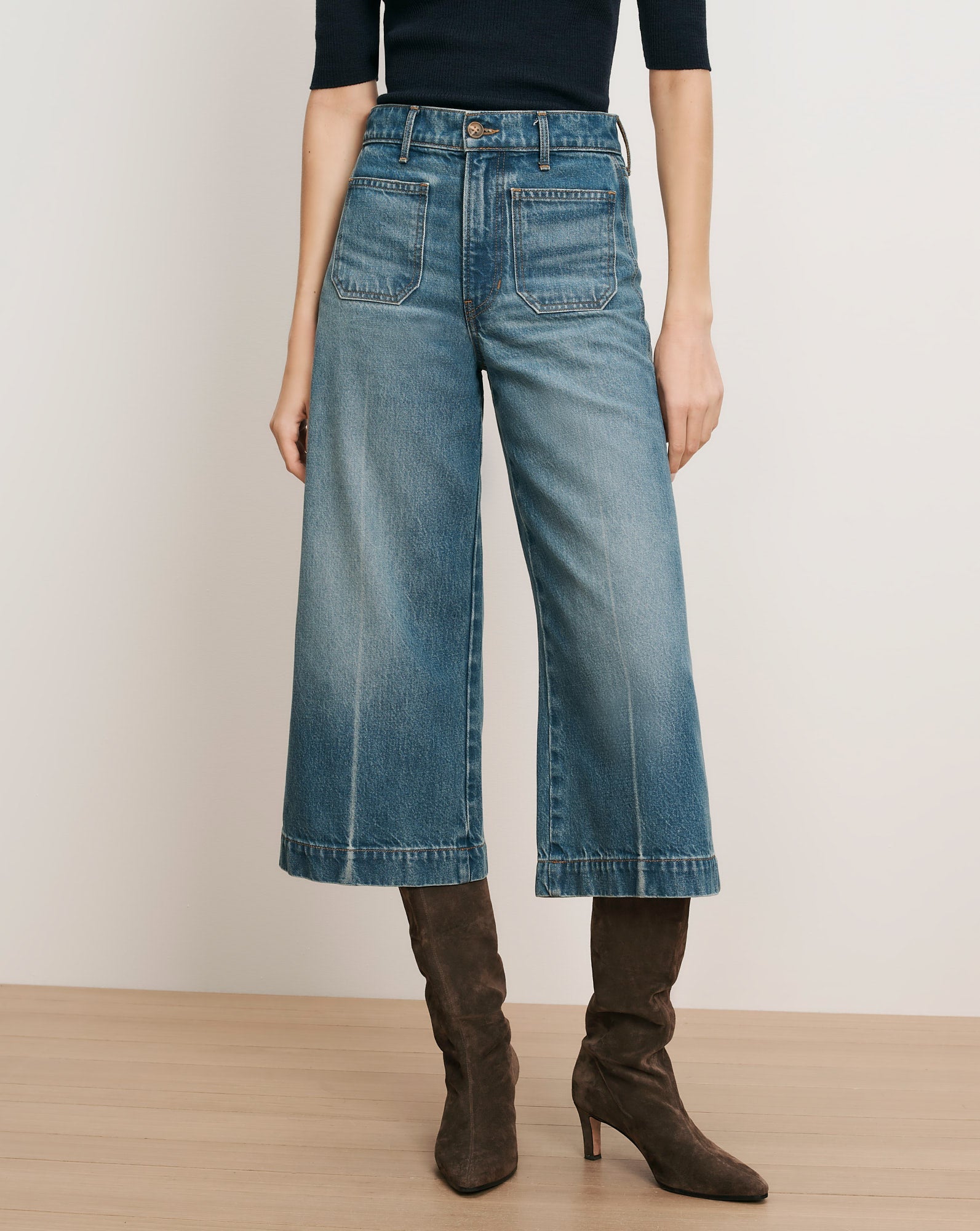 Marlowe Patch-Pocket Culotte