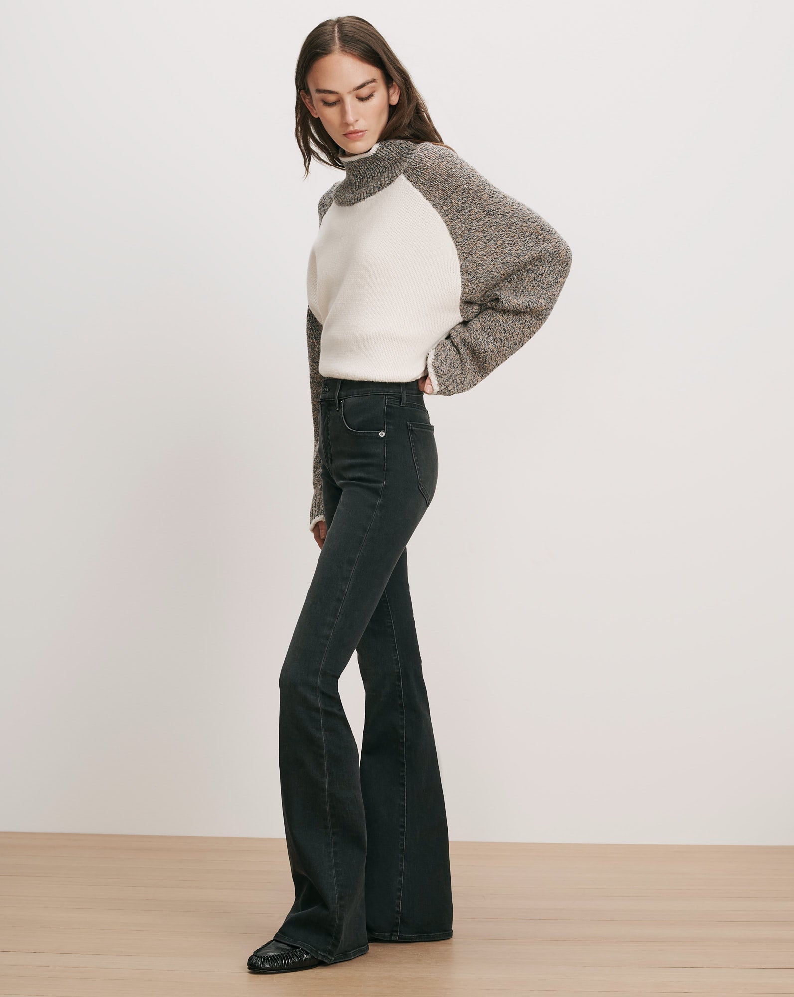 Beverly Mid-Rise Skinny-Flare Jean