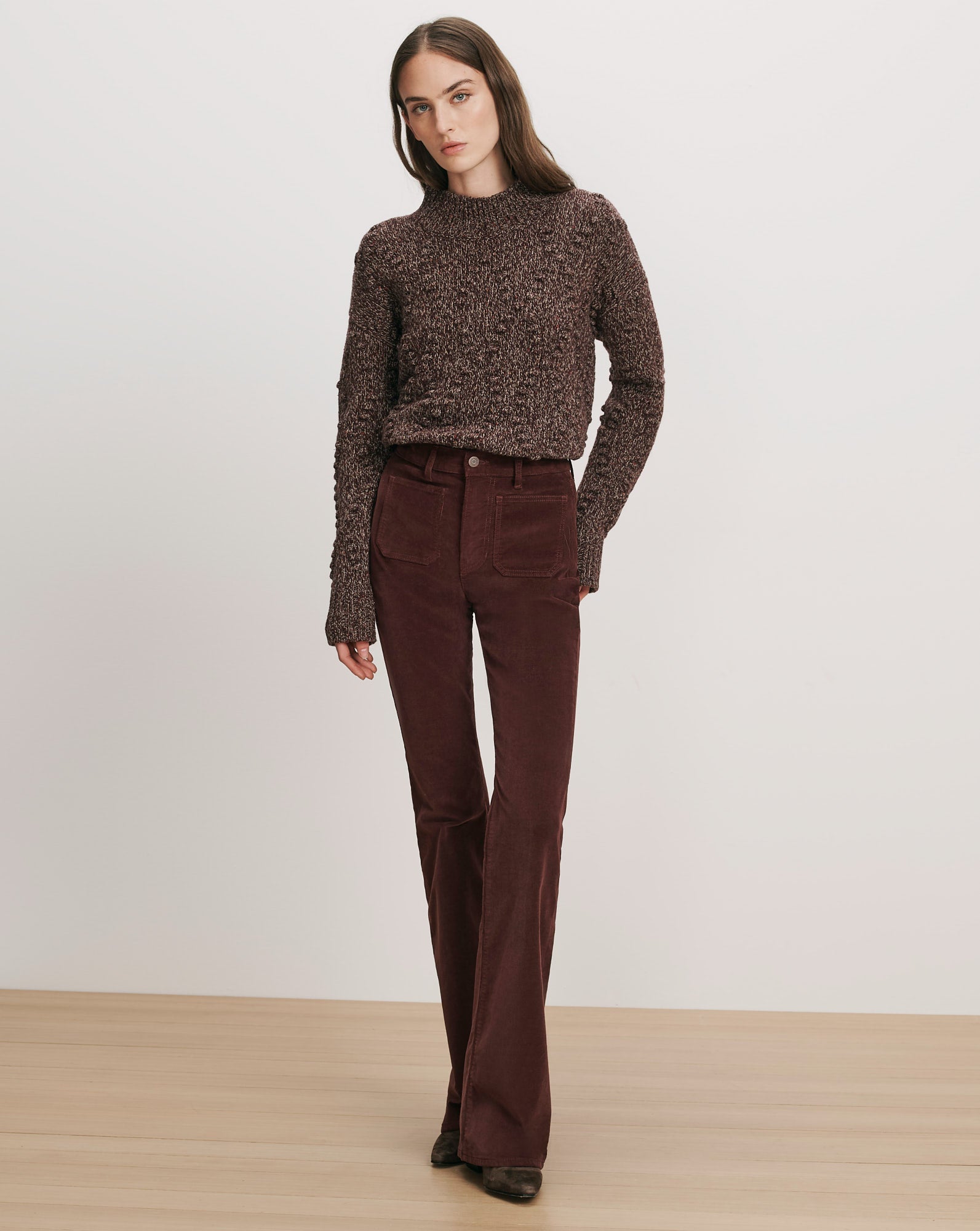 Beverly Corduroy Skinny-Flare Pant
