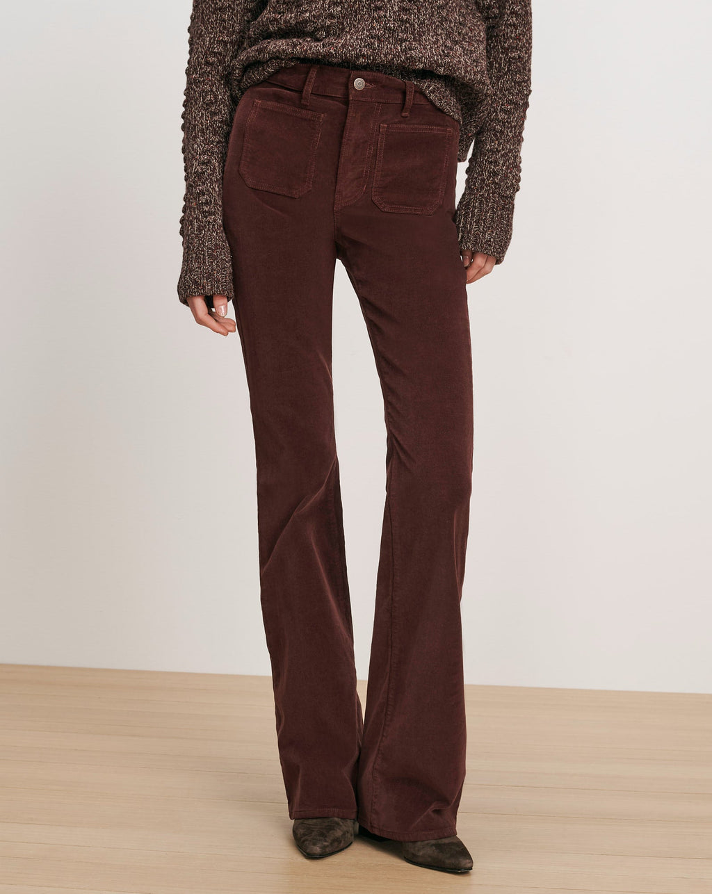 Beverly Corduroy Skinny-Flare Pant