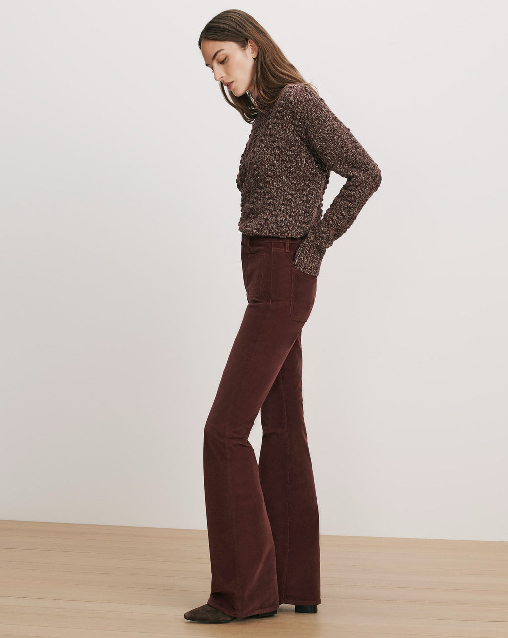 Beverly Corduroy Skinny-Flare Pant