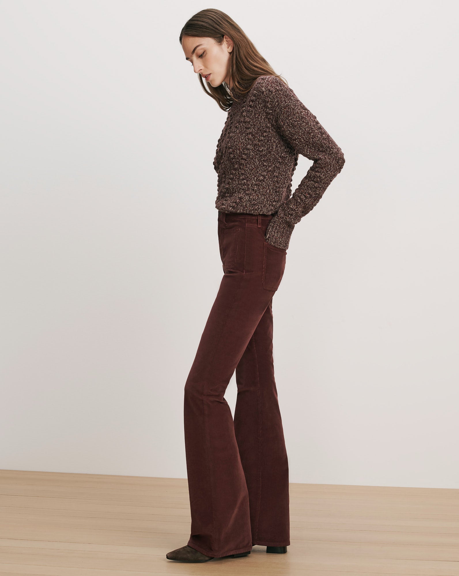 Beverly Corduroy Skinny-Flare Pant