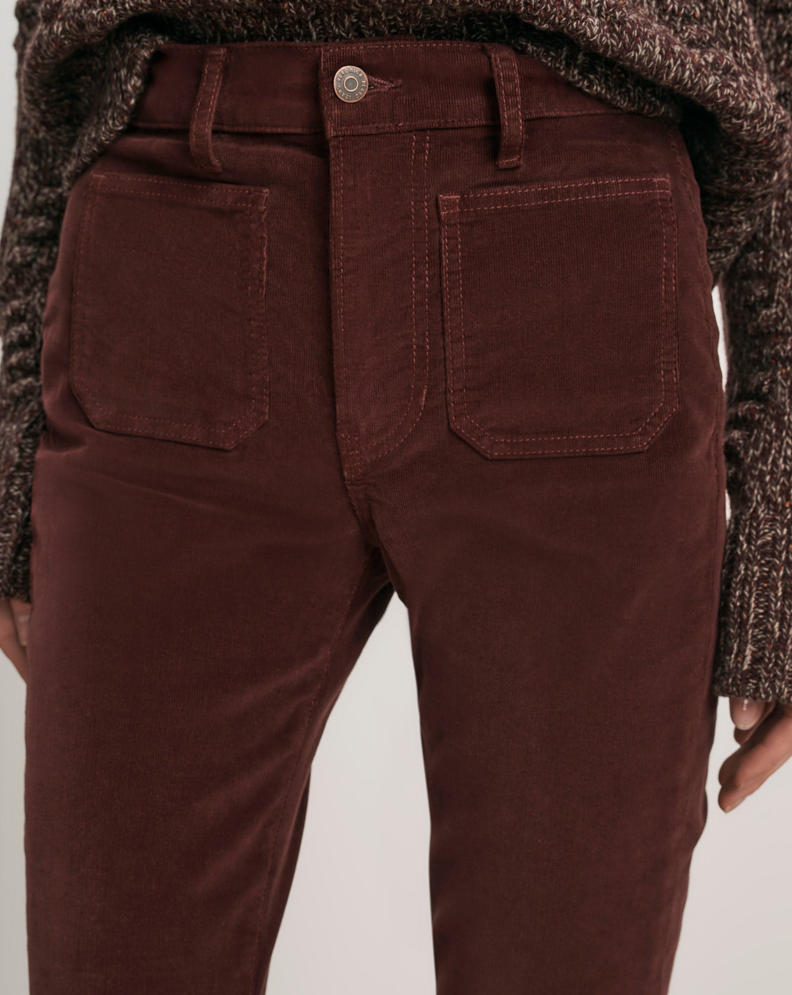 Beverly Corduroy Skinny-Flare Pant
