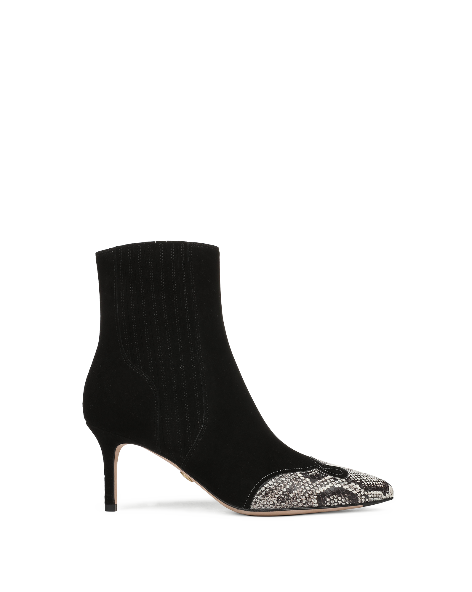 Lisa Western Mid-Heel Ankle-Boot