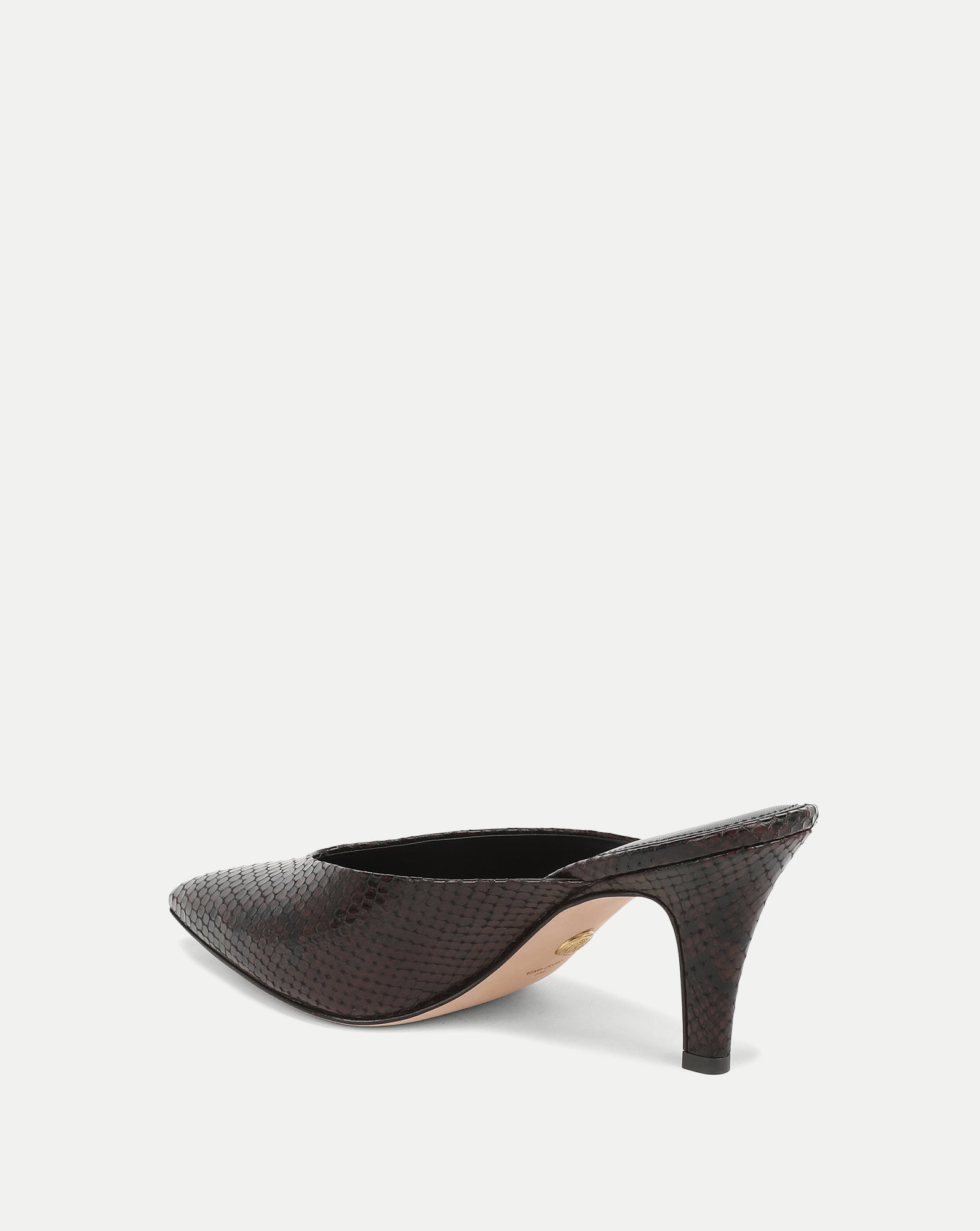 Rochelle Snake-Embossed Mule