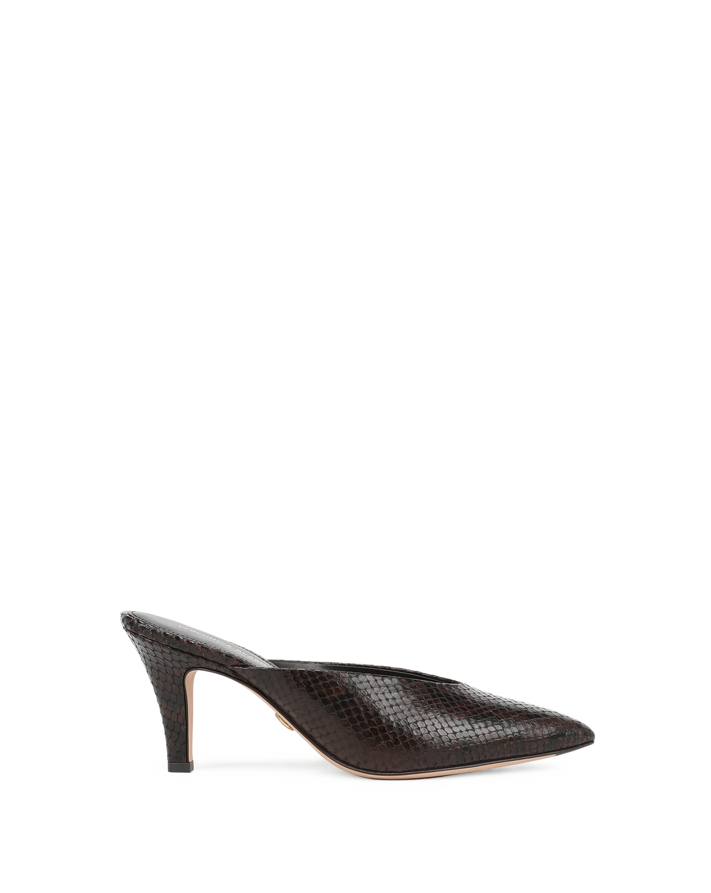 Rochelle Snake-Embossed Mule