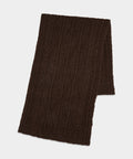 Inis Meáin Aran Cable Scarf in Brown