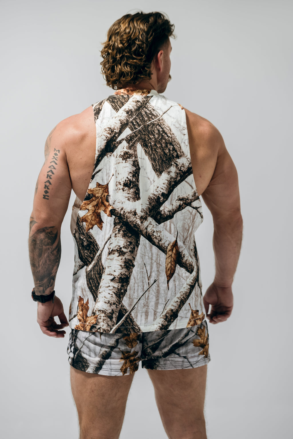 Cut Off Tank - Snow Camo