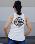 Women's Black Nuevo Corpo Flowy Tank - White