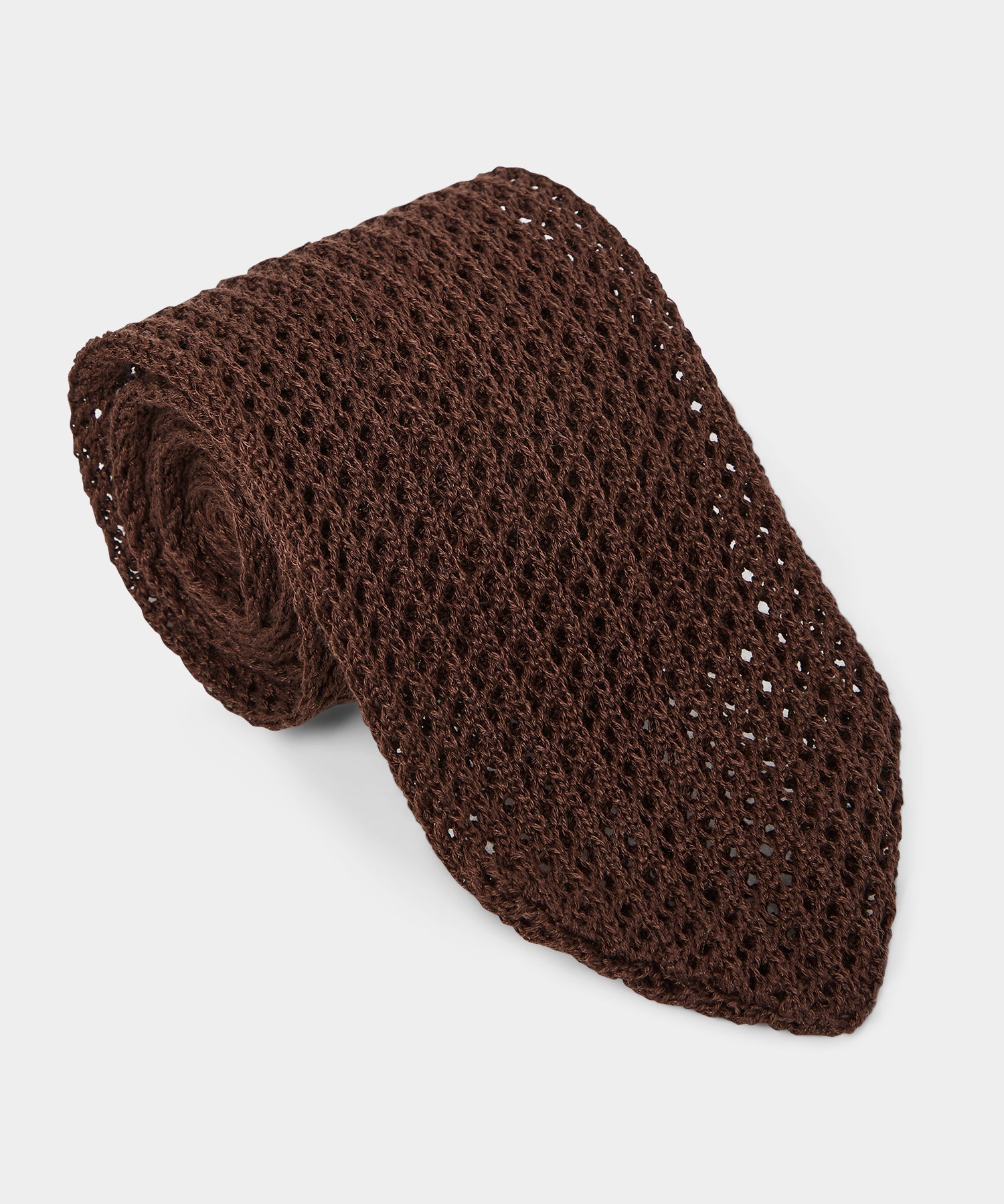Italian Cotton Open Weave Knit Tie