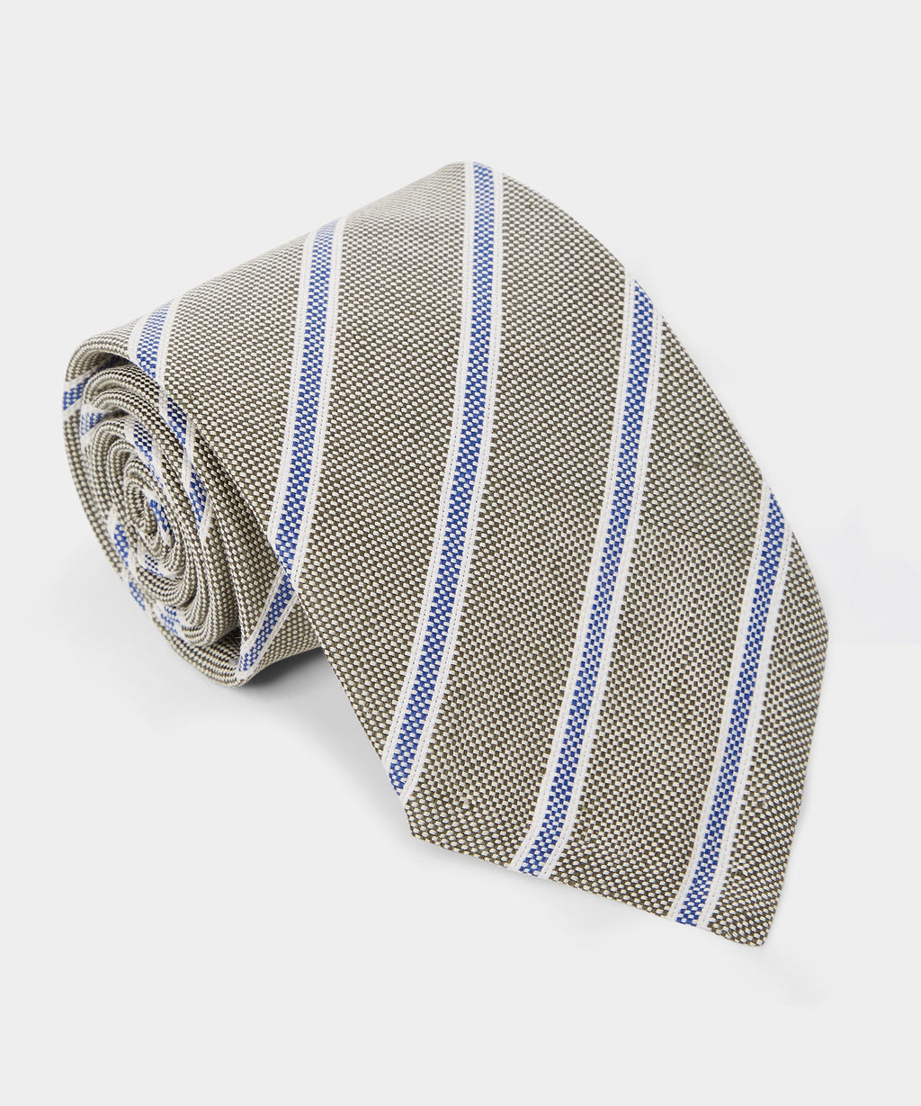 Italian Cotton Regimental Striped Tie